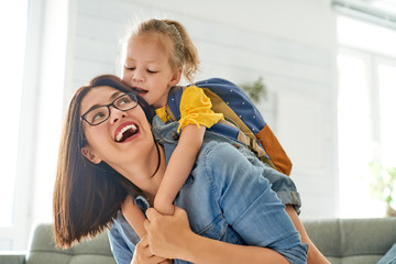 Parent and pupil of preschool.