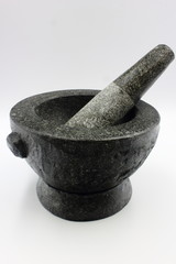 old mortar and pestle