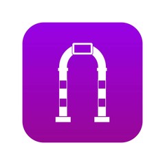 Fototapeta na wymiar Arch icon digital purple for any design isolated on white vector illustration