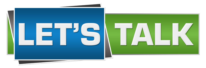 Lets Talk Green Blue Horizontal 