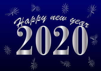 Obraz na płótnie Canvas Welcome 2020 illustration vector greeting