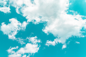 Fototapeta na wymiar Blue sky background with clouds