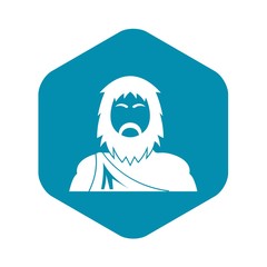 Neanderthal icon. Simple illustration of neanderthal vector icon for web