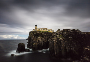 Fototapeta na wymiar Neist Point Lighthouse, Highlands, Skye, Scotland