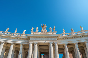 Fototapeta premium Doric Columns of St. Peter's Square in the Vatican