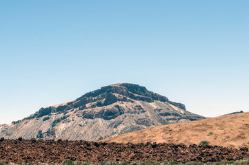 View of mountains in Tenerife Spain island