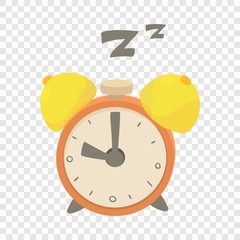 Alarm clock icon. Cartoon illustration of alarm clock vector icon for web