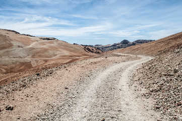 View of desert volcano el Teide in Tenerife Spain