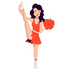 beautiful girl cheerleader