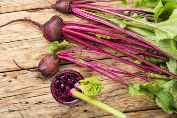 Fresh beetroot smoothie