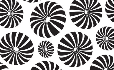 circle Halftone abstract black and white graphics