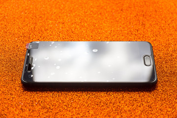   Teléfono móvil con Plastico Protector