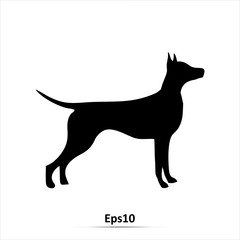Dog icon. Vector illustration. Eps10