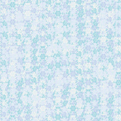 A seamless vector pattern with snowflakes in textural abstract arrangement. Surface print design swatch.