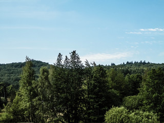 Fototapeta na wymiar Landscape of Wiezyca Mountain.