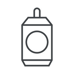 Line icon beer can