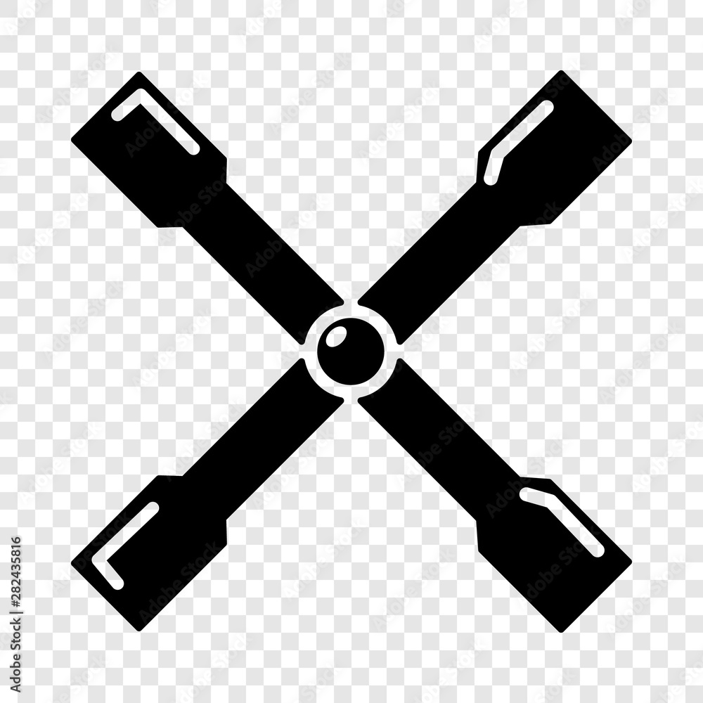 Poster spanner icon. simple illustration of spanner vector icon for web