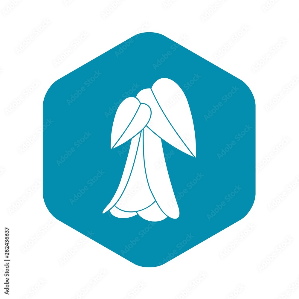 Poster palm tree icon. simple illustration of palm tree vector icon for web
