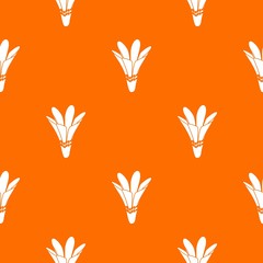 Nature flower pattern vector orange for any web design best