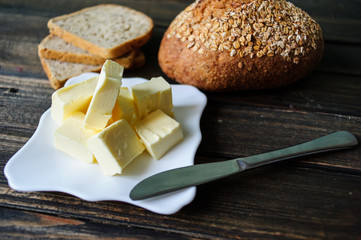 piece of butter on a desk
