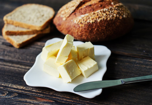 piece of butter on a desk