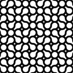 Seamless geometric pattern - modern black and white stylish texture with creative shapes. Simple graphic design