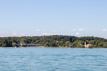 Bodensee Therme and castle Seeheim of Konstanz at the Bodensee