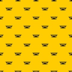 Concrete bridge pattern seamless vector repeat geometric yellow for any design