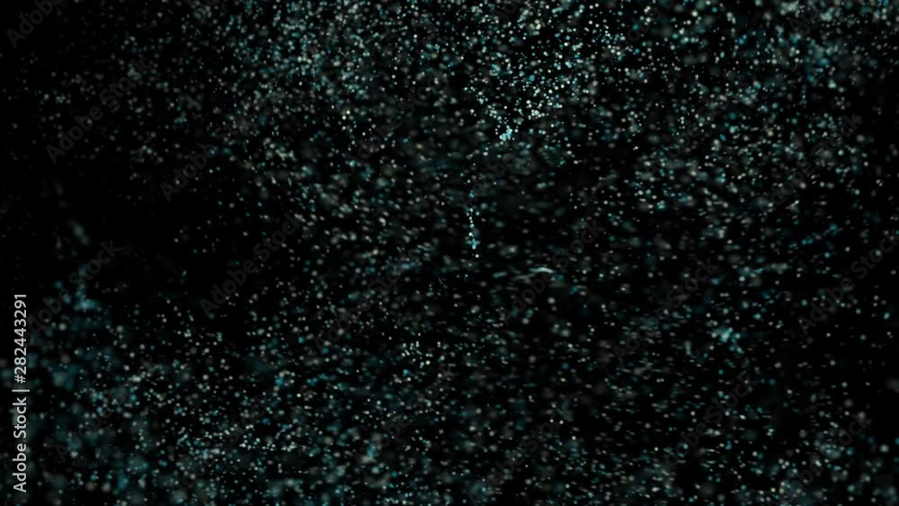 Poster particle animation simulating a tornado