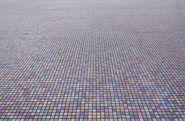 Fototapeta premium Pearl abstract square seamless texture - iridescent tiles