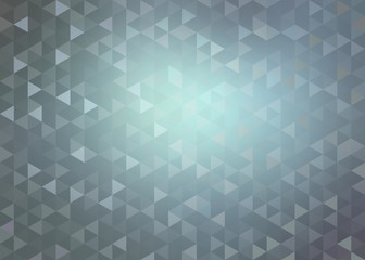 Mosaic grey blue abstract background. Triangle shapes creative pattern.