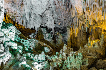Grotta di Nettuno cave in Sardinia, Italy.