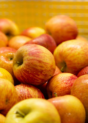 Red and yellow apples