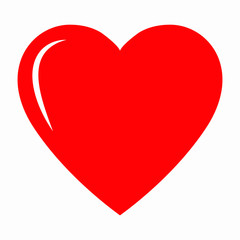 Red heart icon, love icon
