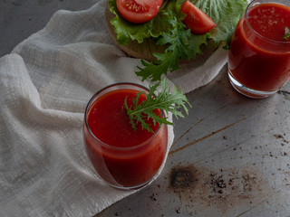 Drink fresh tomato.