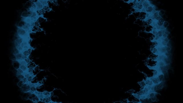 Shockwave particle explosion animation motion graphic abstract effect