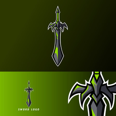Sword lord king warior mascot sport gaming esport logo template for streamer squad team club © Esport Addicts
