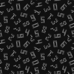 Number seamless pattern. Math background.
