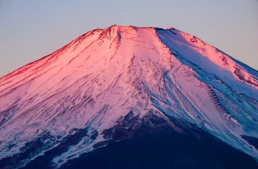 Photo sur Plexiglas Mont Fuji Sunrise red fuji