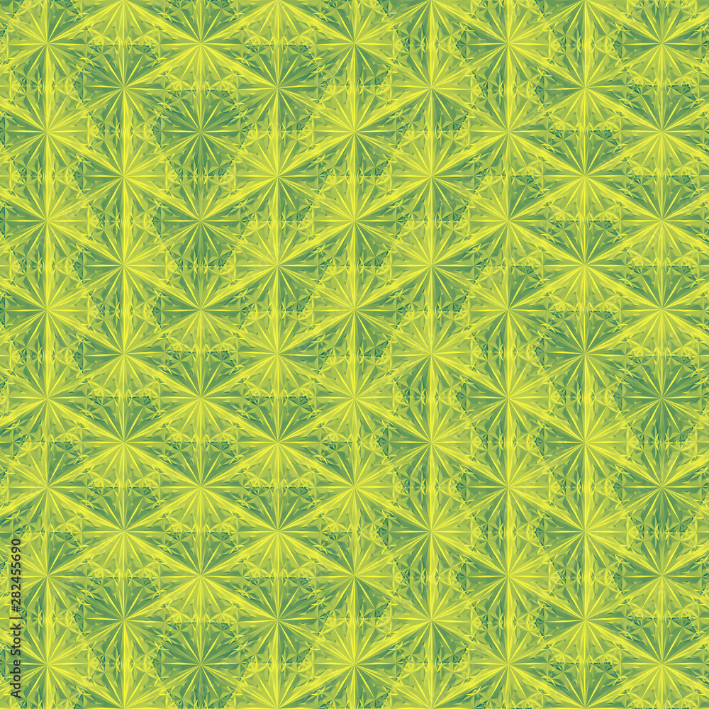 Poster modern green and yellow template for architectural design. 3d rendering