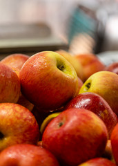 Red and yellow apples