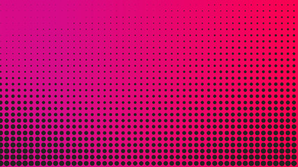 Abstract White Dotted Halftone Wave Vector with Pink yellow Gradient Colored Background