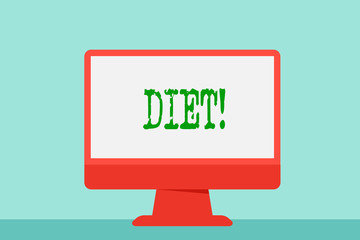 Writing note showing Diet. Business photo showcasing Dietitians create meal plans to adopt and maintain healthy eating