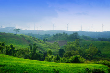 Beautiful high mountain in morning time at the west of thailand.