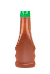 sauce-dish on a white background, for sauces, and chocolate topping