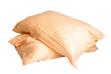 pillow in pillowcase isolated