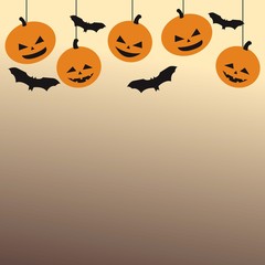 Happy Halloween day, monster in the dark