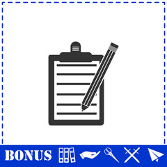 Checklist icon flat