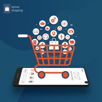 Shopping Online Background
