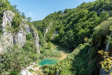 Fototapeta na wymiar World heritage site Plitvice in Croatia